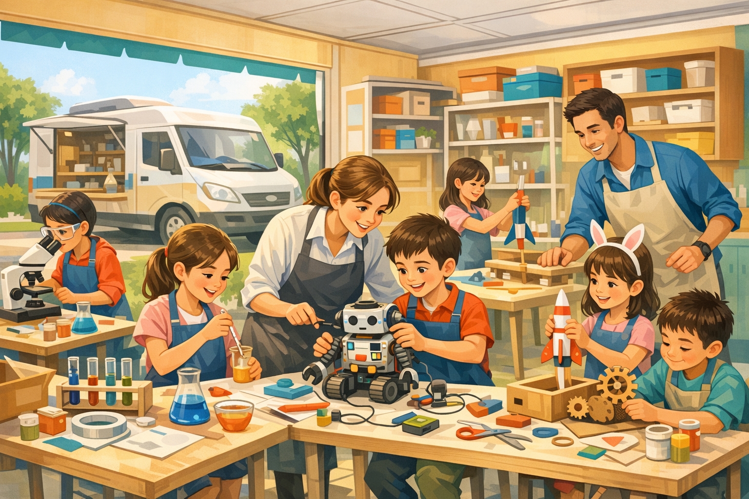 Mobil bilim ve yaratıcı atölye franchise modeli nasıl ölçeklenir?